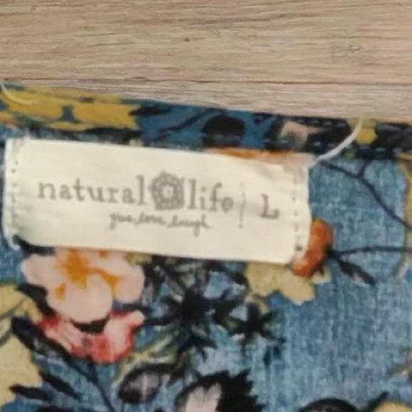 NATURAL LIFE Blue and Orange Floral Maxi Dress - Picture 2 of 11